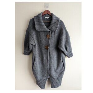 et Toi? Wool blend short sleeve cardigan
